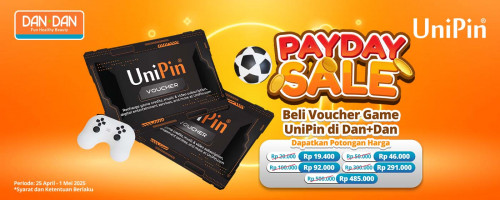Main Game Makin Hemat! Beli Voucher Game di Dan+Dan! Dapatkan Discount hingga Rp.15.000!